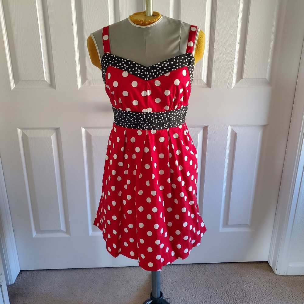 Handmade polka dot dress